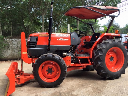 ขายรถไถKubota L4508DI (4WD) พร้อมใบมีดหน้าและผานพรวนLCS 24x6 ใหม่ รถพร้อมใช้งาน ขายรถไถKubota L4508DI (4WD) พร้อมใบมีดหน้าและผานพรวนLCS 24x6 ใหม่ รถพร้อมใช้งาน
