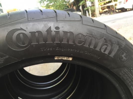 ขายยาง Continental 225-55-17 ปลายปี13 ดอกหนา99\% สภาพสวยสุดๆ เนื้อยางนิ่ม ไม่กินข้าง ไม่มีปะ