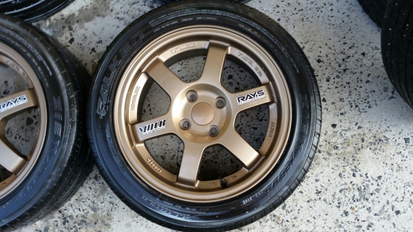 แม็กใหม่พร้อมยาง Te37 ขอบ15 แม็กใหม่พร้อมยาง Te37 ขอบ15