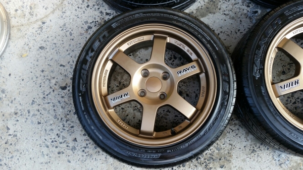 แม็กใหม่พร้อมยาง Te37 ขอบ15 แม็กใหม่พร้อมยาง Te37 ขอบ15