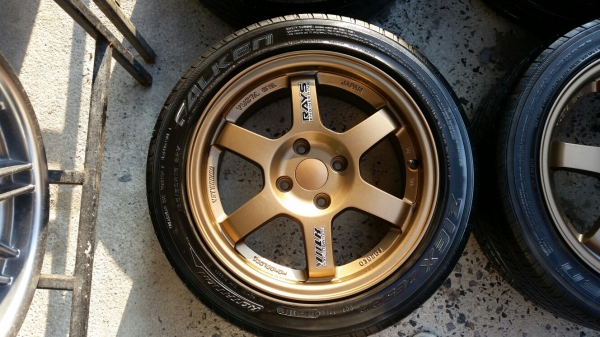 แม็กใหม่พร้อมยาง Te37 ขอบ15 แม็กใหม่พร้อมยาง Te37 ขอบ15