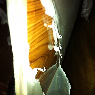 ไม้อัดบาง ของใหม่ เคลือบมันลายไม้สัก 20 แผ่น เคลือบมันพื้นขาว 20 แผ่น