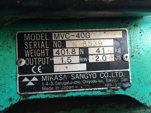 NEW!!เครื่องตบดิน MIKASA MVC-40G รหัสสินค้า : 80803224 Line ID: nihonmono หรือเพิ่มเติมไดที่ www.nihonmono.com NEW!!เครื่องตบดิน MIKASA MVC-40G รหัสสินค้า : 80803224 Line ID: nihonmono หรือเพิ่มเติมไดที่ www.nihonmono.com