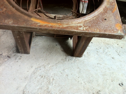 โครงพัดลมอุตสาหกรรม เหล็กหนามาก สภาพ 100\%