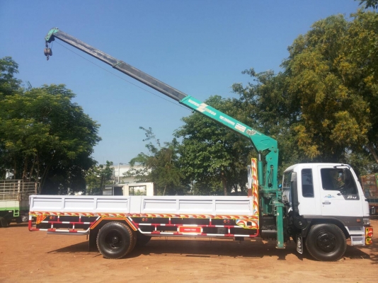 ขายด่วน รถบรรทุก 6 ล้อ ติดเครน 5 ตัน HINO FF1J 210