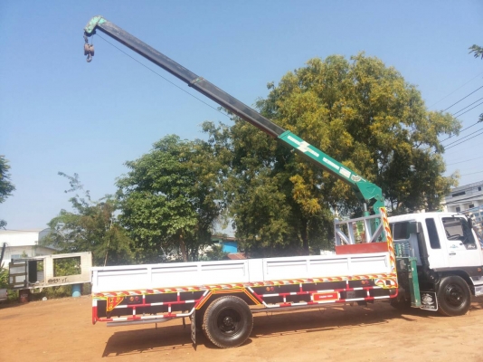 ขายด่วน รถบรรทุก 6 ล้อ ติดเครน 5 ตัน HINO FF1J 210