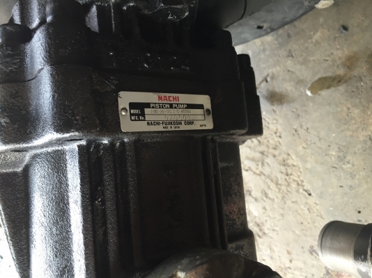 ขายเครื่องแบ็คโฮเก่าญี่ปุ่นยี่ห้อ มิตซูบิชิ รุ่นK4Eพร้อมปั้มไฮดรอลิคยี่ห้อ NACHI(เป็นปั้มแบบลูกสูบ)(ปั้มนิ้ว)สำหรับใส่แบ็คโฮpc30สภาพสวยพร้อมใช้งาน