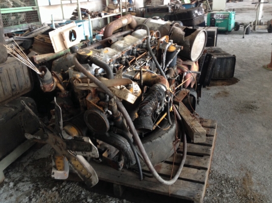 เครื่องยนต์Mitsubishi พร้อมปั๊มเก่าญี่ปุ่นพร้อมใบอินวอย