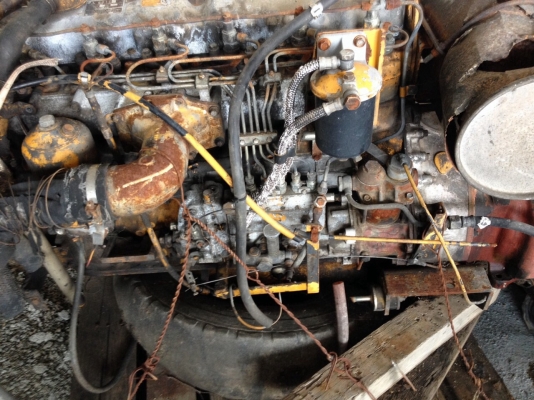 เครื่องยนต์Mitsubishi พร้อมปั๊มเก่าญี่ปุ่นพร้อมใบอินวอย