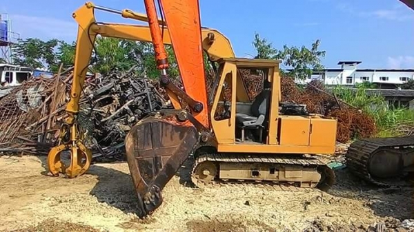 รถแบคโฮ MITSUBISHI MS110-2 เครื่องเดิม ปั้มเดิม