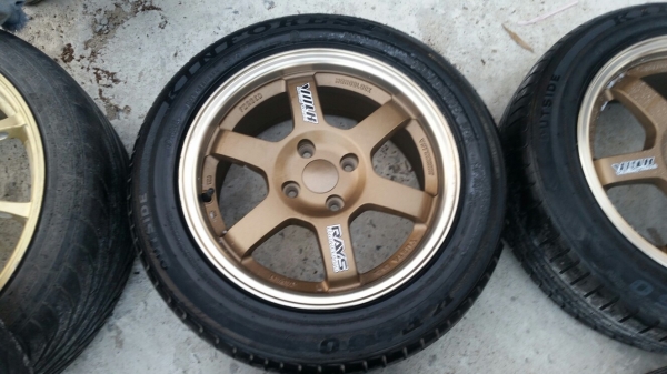 ล้อแม็กใหม่ยางใหม่Te37 ล้อแม็กใหม่ยางใหม่Te37