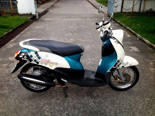 Fino เกย์แยก สีขาวเขียวน้ำตาล รถเดิมเดิม สภาพพร้อมใช่งาน เอกสารโอนครบ 17900