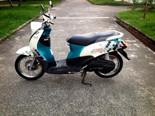 Fino เกย์แยก สีขาวเขียวน้ำตาล รถเดิมเดิม สภาพพร้อมใช่งาน เอกสารโอนครบ 17900