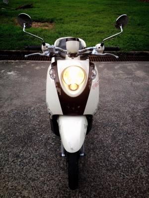 Fino เกย์แยก สีขาวเขียวน้ำตาล รถเดิมเดิม สภาพพร้อมใช่งาน เอกสารโอนครบ 17900