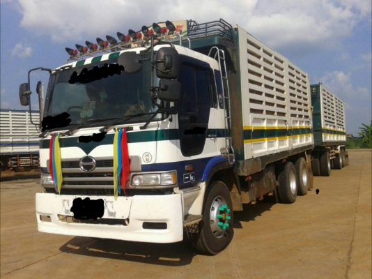 ขายรถสิบล้อดั้มพ่วงแม่ลูก HINO 227 เครื่อง P11C(320 แรง) หัวโปรเฟีย พ่วงดั๊มพืชไร่ ลูก 3 คาน 7 เมตร ขาย 1,150,000 090-772-3710 090-772-3708