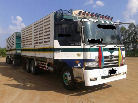 ขายรถสิบล้อดั้มพ่วงแม่ลูก HINO 227 เครื่อง P11C(320 แรง) หัวโปรเฟีย พ่วงดั๊มพืชไร่ ลูก 3 คาน 7 เมตร ขาย 1,150,000 090-772-3710 090-772-3708