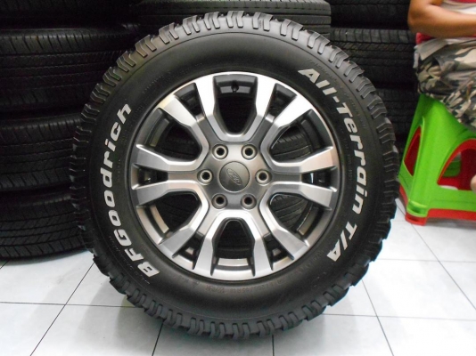 ล้อแม็ก Ford Ranger(mc)ขอบ 18 พร้อมยาง BFGoodrich 265/65/18 ผลิตปี 2012 /เทิร์นได้ ใส่ฟรีค่ะ