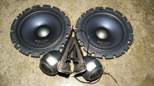 ลำโพงแยกชิ้น Kenwood Stage kfc-ls16i เก่าญี่ปุ่น 1ชุด