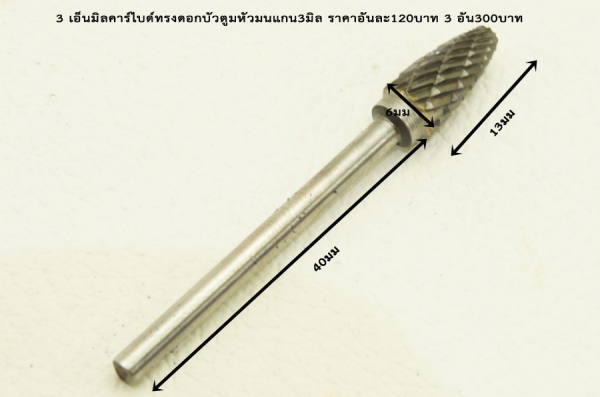 เอ็นมิลคาร์ไบด์สำหรับกัดเจียร แกน3มิล