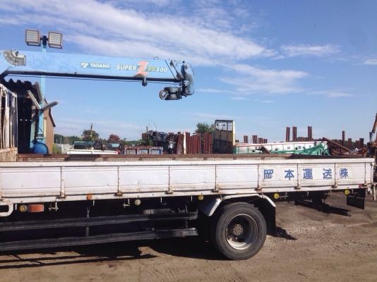 HINO FE1JLB เครื่องปั๊มธรรมดา JO8C 8ตัน คัสซียาว7เมตร เครนทาดาโน่ZF303 3ตัน 3ปลอก