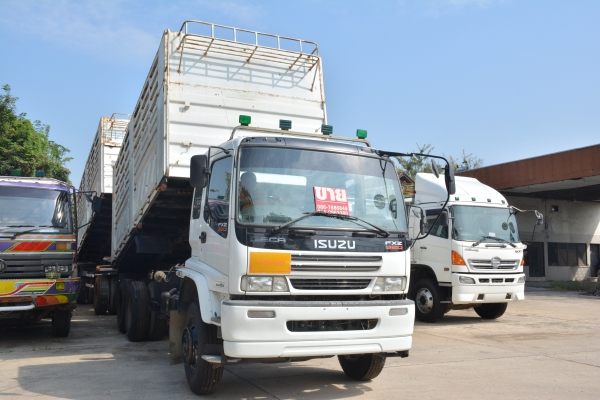 ISUZU DECA 320 hp กระบะดั้มคอกสูงเเม่+ลูก