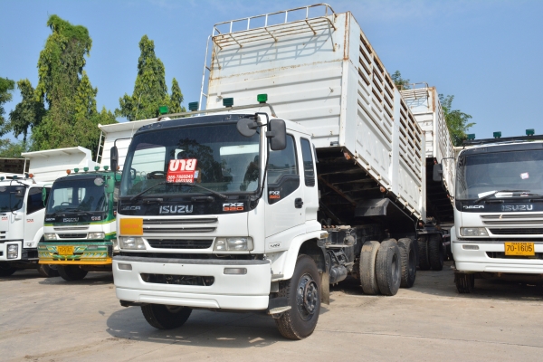 ISUZU DECA 320 hp กระบะดั้มคอกสูงเเม่+ลูก