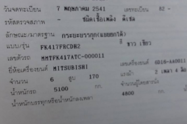 **460,000 บ.ต่อรอง/// 6ล้อดั้มดิน MITSU FUSO-195 ยูโรวัน ปี41 **ขาย MITSUBISHI FUSO-195 6ล้อใหญ่ดั้มดิน ตามสภาพ ราคาเบาๆ MITSUBISHI MMT FK417ATC 6D16-195HP 6-SPEED EURO-1 ห้างแท้ ปี41 เครื่องเดิม เกียร์เดิม เครื่องดี แน่น แรงดีครับ เกียร์ดี ไม่หลุด ช่วงล่ **460,000 บ.ต่อรอง/// 6ล้อดั้มดิน MITSU FUSO-195 ยูโรวัน ปี41 **ขาย MITSUBISHI FUSO-195 6ล้อใหญ่ดั้มดิน ตามสภาพ ราคาเบาๆ MITSUBISHI MMT FK417ATC 6D16-195HP 6-SPEED EURO-1 ห้างแท้ ปี41 เครื่องเดิม เกียร์เดิม เครื่องดี แน่น แรงดีครับ เกียร์ดี ไม่หลุด ช่วงล่