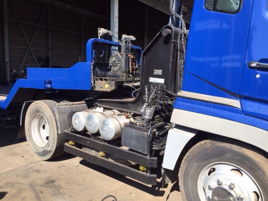 FUSO ซุปเปอร์เกรด FP511D เครื่อง8M20 รถหัวลากเทเลอร์หางโรลเบด 14ล้อ ยาว7เมตร รถปี1997