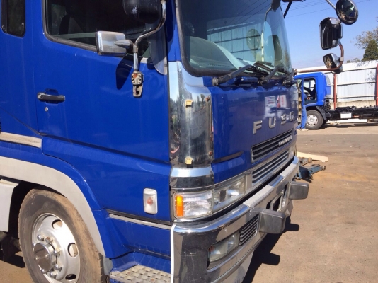 FUSO ซุปเปอร์เกรด FP511D เครื่อง8M20 รถหัวลากเทเลอร์หางโรลเบด 14ล้อ ยาว7เมตร รถปี1997