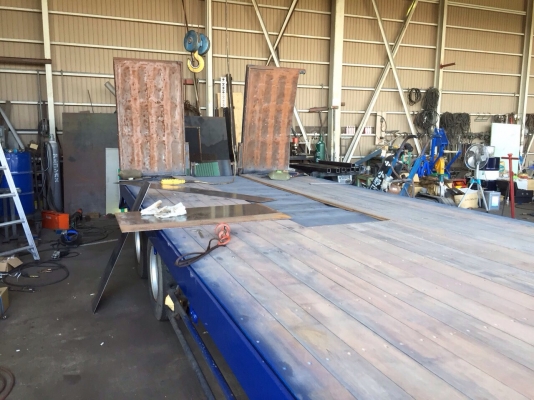 FUSO ซุปเปอร์เกรด FP511D เครื่อง8M20 รถหัวลากเทเลอร์หางโรลเบด 14ล้อ ยาว7เมตร รถปี1997