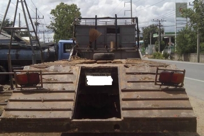 รถสิบล้อHINO 185 แรงม้า บรรทุก แบคโฮขนาด 200 ได้