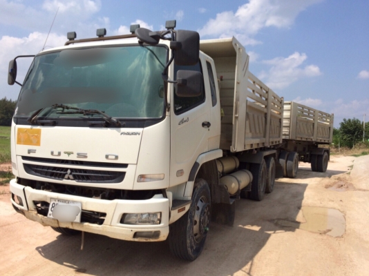 ขายสิบล้อพ่วงแม่ลูกดั้มMITSUBISHI FN62M260แรงกระบะสามมิตรปลายปี55