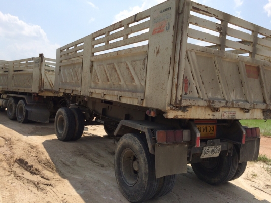 ขายสิบล้อพ่วงแม่ลูกดั้มMITSUBISHI FN62M260แรงกระบะสามมิตรปลายปี55