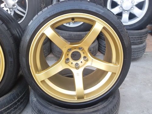 ขายล้อมือ2 PRODRIVE 18 หน้า9.5-10.5 พร้อมยาง 4 ล้อ (ฝากขาย)