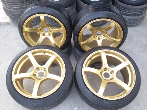 ขายล้อมือ2 PRODRIVE 18 หน้า9.5-10.5 พร้อมยาง 4 ล้อ (ฝากขาย)