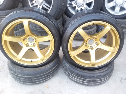 ขายล้อมือ2 PRODRIVE 18 หน้า9.5-10.5 พร้อมยาง 4 ล้อ (ฝากขาย)