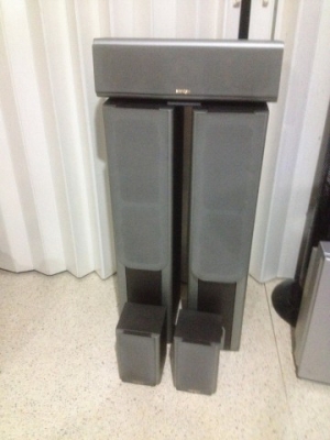 ลำโพงโฮมเธียเตอร์ SCANDYNA DESIGNED IN THE USA มือสองสภาพดียกชุด