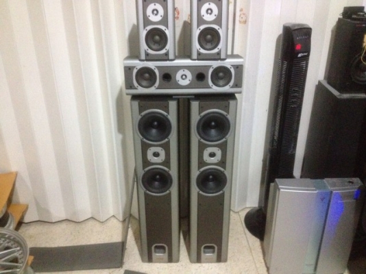 ลำโพงโฮมเธียเตอร์ SCANDYNA DESIGNED IN THE USA มือสองสภาพดียกชุด