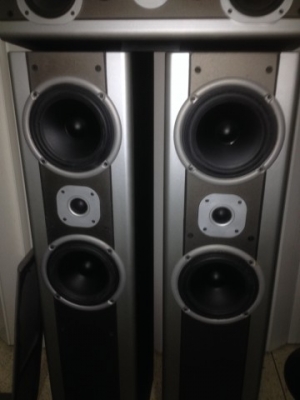 ลำโพงโฮมเธียเตอร์ SCANDYNA DESIGNED IN THE USA มือสองสภาพดียกชุด