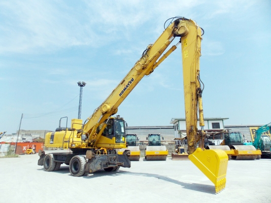 ขายรถขุดหัวดูดเหล็ก ล้อยางตัน KOMATSU LZ360W