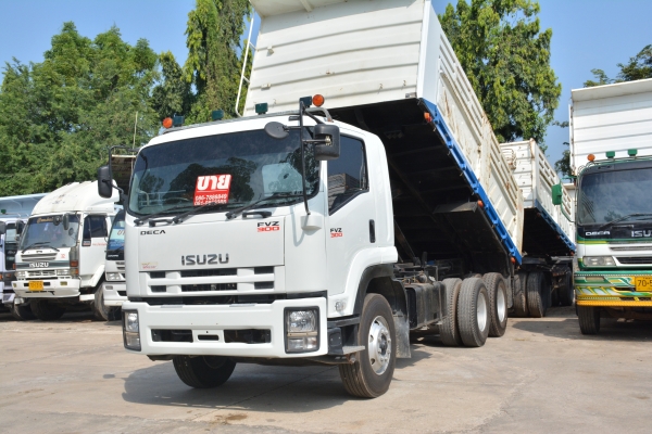 ISUZU DECA 300 hp กระบะดั้มสามมิตร เเม่+ ลูก 2คาน