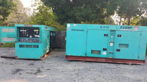 ขายเครื่องปั่นไฟสภาพดี มือสองจากญี่ปุ่น พร้อมใช้งาน