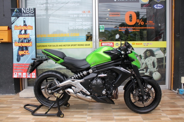 ขายER6n สีเขียว-ดำ สีเดิม Model year2013(ABS) รับแลก-เทิร์น จัดไฟแนนซ์ได้