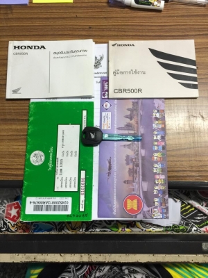 CBR500R สภาพสวยพร้อมใช้งาน Y2012 ไมล์ 27,xxxเพียง124,000b.