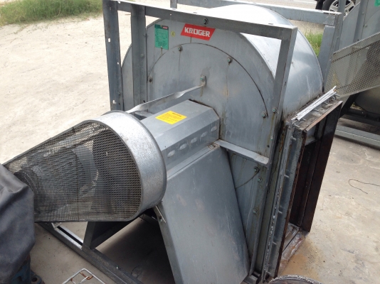 ( เหลือ 1 ตัวครับ )ขายโบวเวอร์ดูดอากาศ Kruger ขนาด 7.5HP. 380V สภาพสวย วิ่งนิ่ม พร้อมใช้งาน มี 2 ชุดครับ