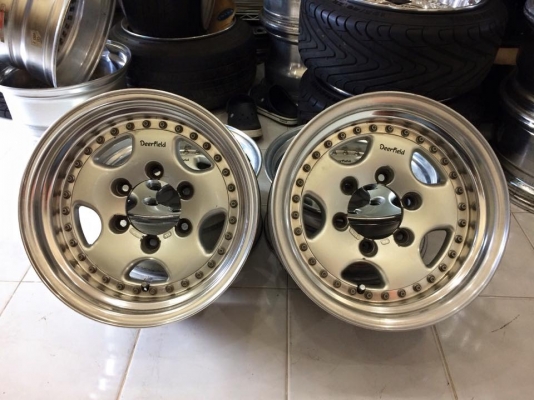 ขายล้อ WORK DEERFIELD 3 ชิ้นแท้ 15x7"  ET-13 6/139.7 ประมูลญี่ปุ่น