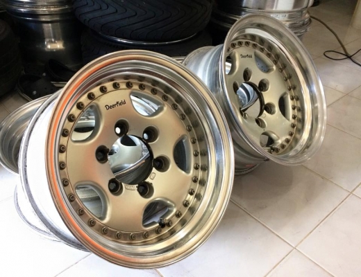ขายล้อ WORK DEERFIELD 3 ชิ้นแท้ 15x7"  ET-13 6/139.7 ประมูลญี่ปุ่น