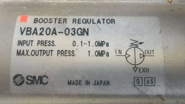 BOOSTER  REGULATOR ยี่ห้อ SMC จากญี่ปุ่น เพิ่มความดันสายหลัก