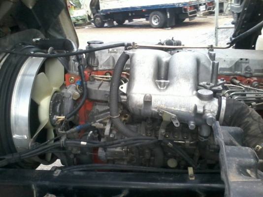 10ล้อเพลาเดียวISUZU DECA200 ยูโร2 จดปี46 ใบไม้เขียวแท้กระบะยาว6.35เมตร