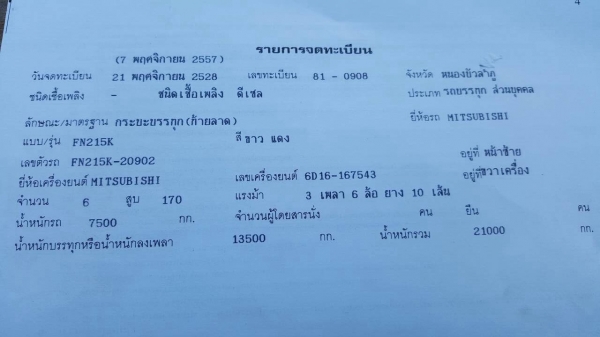 ขายเทนเลอร์ 10 ล้อ 2 เพลา FUSO FN215K เครื่อง 6D15 170 แรงม้า วางหัวหลงสายฟ้า คัสซีสวยตลอดเส้น รถพร้อมใช้ ทะเบียนพร้อมโอนครับ